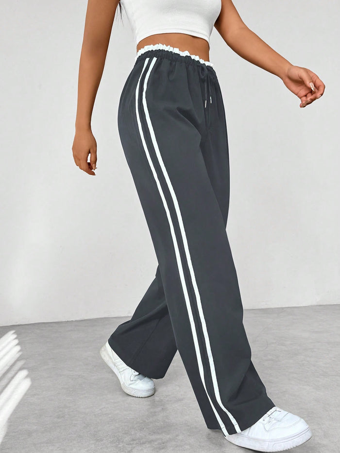 Pantaloni Jogging Donna a Vita Alta – Vestibilità Sportiva per Uso Casual 4