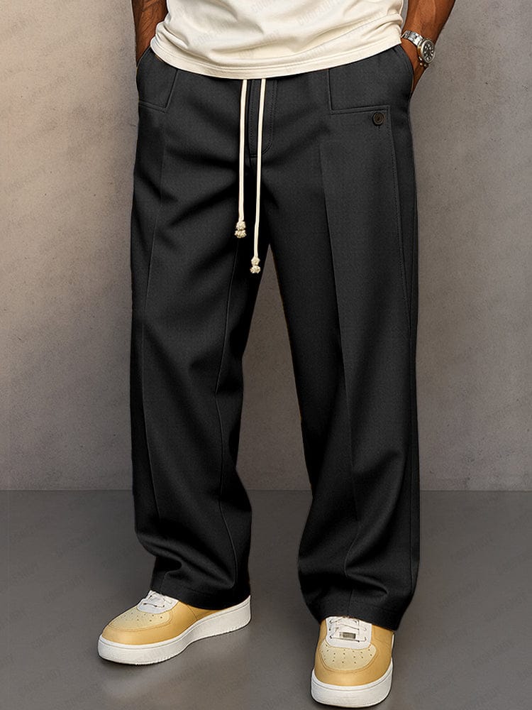 Pantaloni Slim Fit da Uomo – Con Zip e Vita Elastica, Adatti per Lavoro e Tempo Libero 2