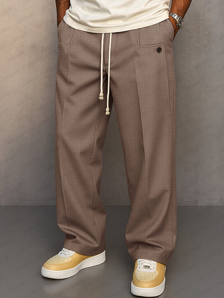 Pantaloni Slim Fit da Uomo – Con Zip e Vita Elastica, Adatti per Lavoro e Tempo Libero 4