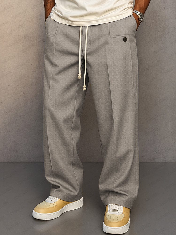 Pantaloni Slim Fit da Uomo – Con Zip e Vita Elastica, Adatti per Lavoro e Tempo Libero 5
