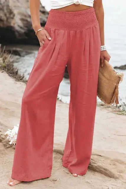 Pantaloni larghi estivi a vita alta di MAYA 3