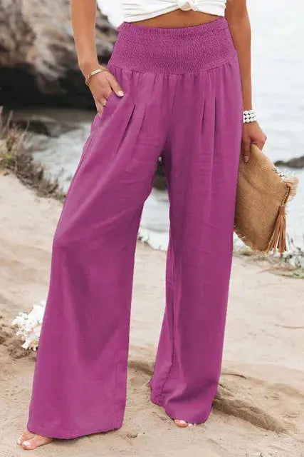 Pantaloni larghi estivi a vita alta di MAYA 6