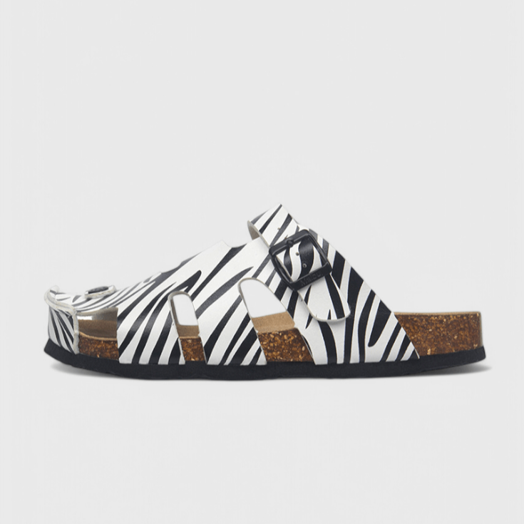 Pantofole Estive Donna | Fantasia Floreale & Suola in Sughero