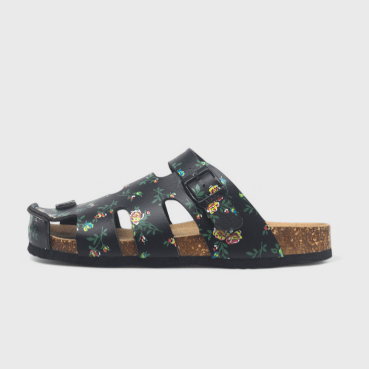 Pantofole Estive Donna | Fantasia Floreale & Suola in Sughero