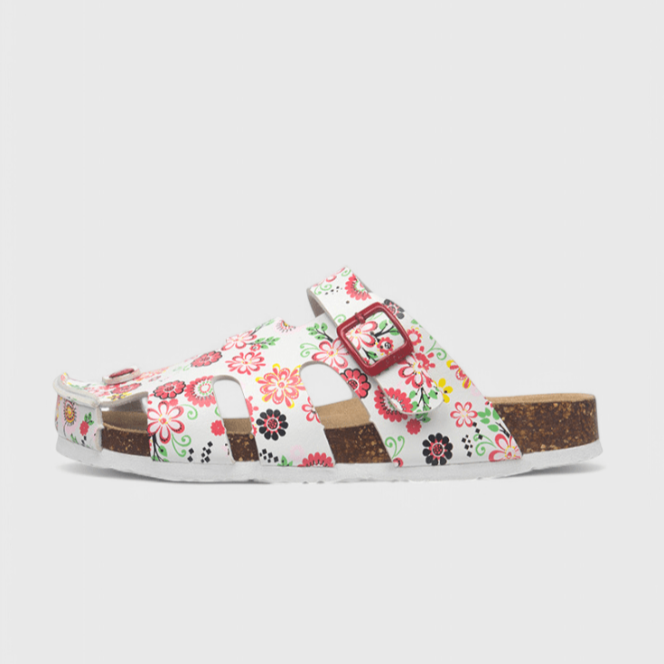 Pantofole Estive Donna | Fantasia Floreale & Suola in Sughero