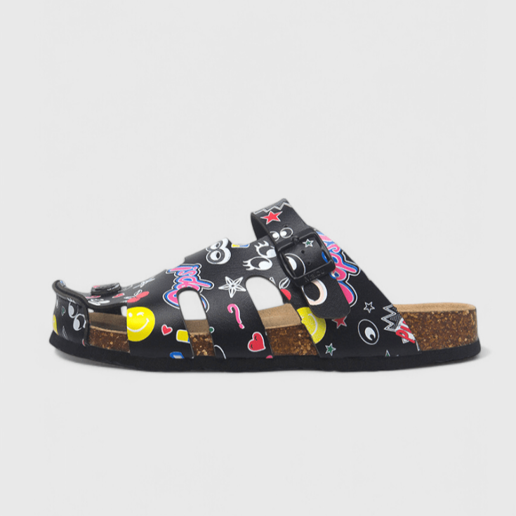 Pantofole Estive Donna | Fantasia Floreale & Suola in Sughero