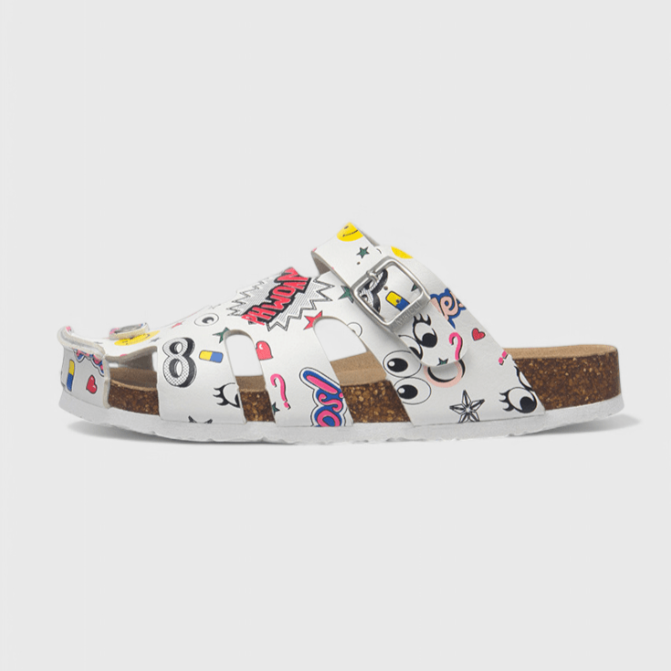 Pantofole Estive Donna | Fantasia Floreale & Suola in Sughero