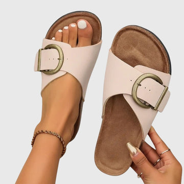Pantofole Estive Donna | Fibbia Vintage & Sottopiede Anatomico