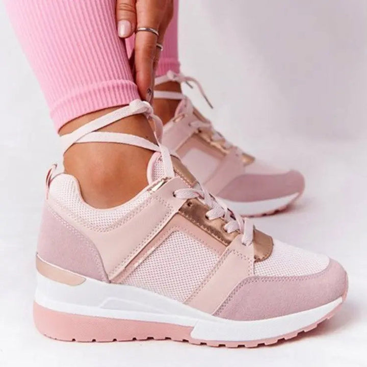 Perforated Wedge Sneakers for Women – Stylish &amp; Comfortable