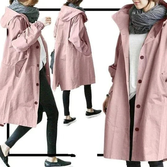Trench con Cappuccio Donna | Elegante e Impermeabile 9