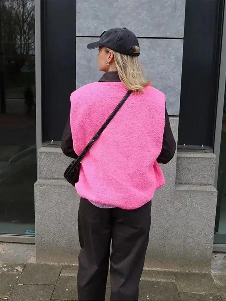 Plush Fleece Vest for Women – Cozy &amp; Effortless Layering-Caliboot