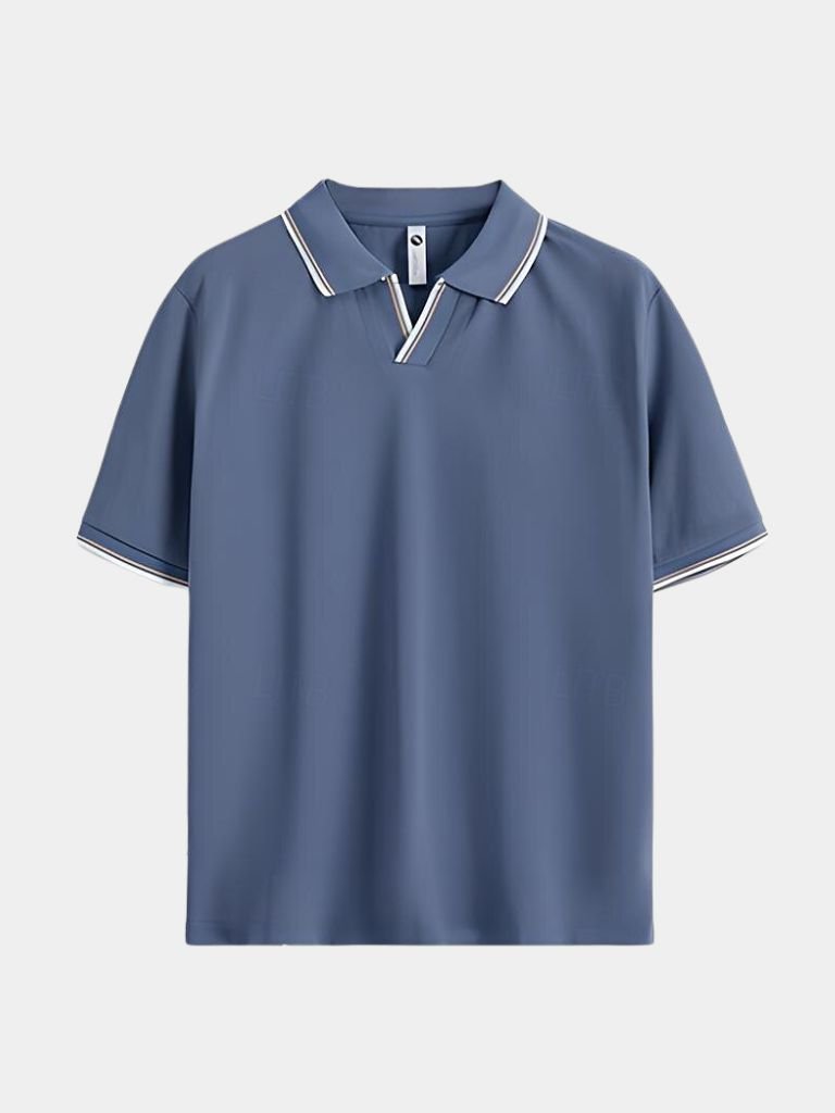 Jesper | polo v-collo nero 5