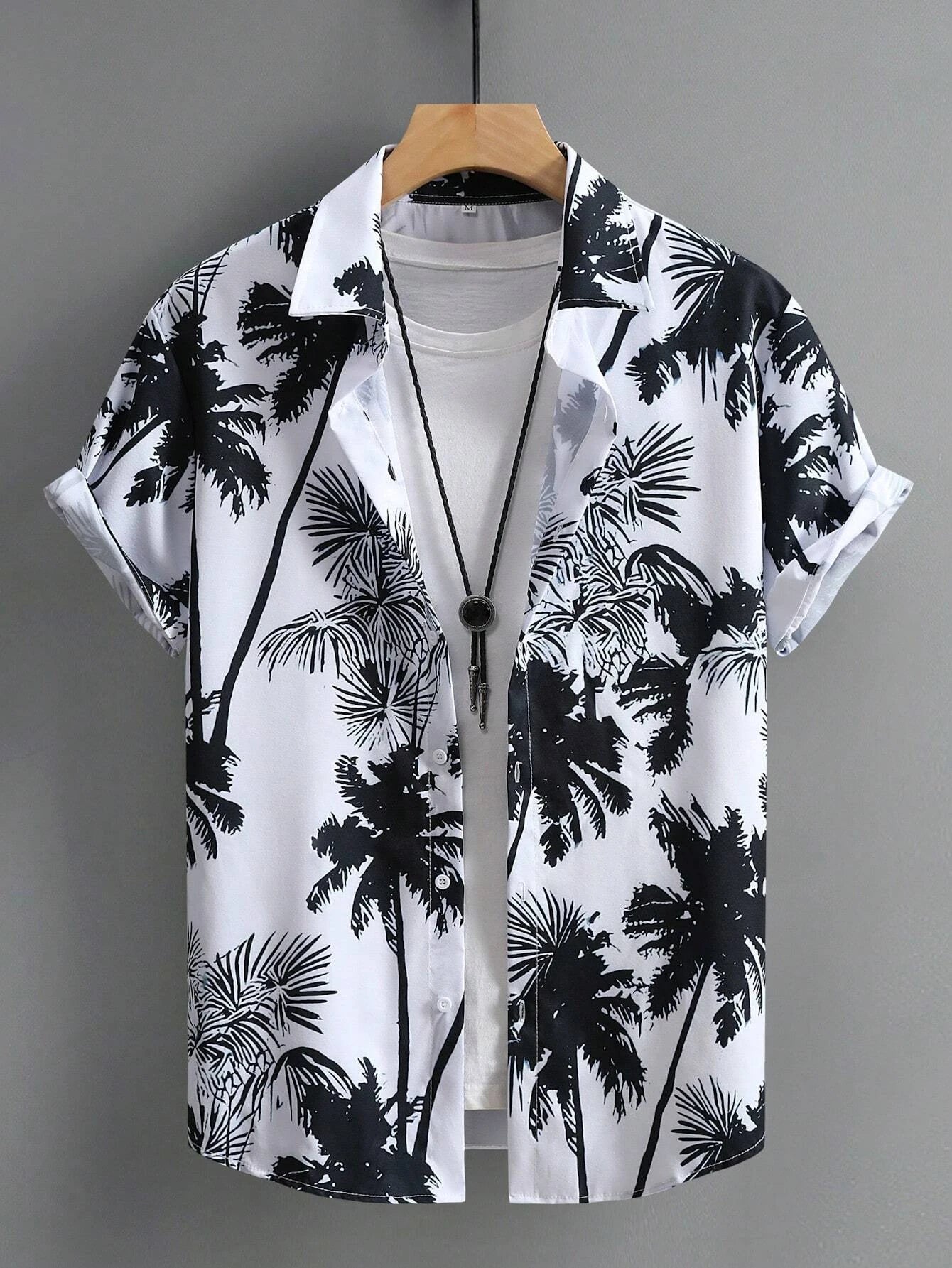 Polo Uomo Estiva | Stampa Tropicale & Maniche Corte con Risvolto