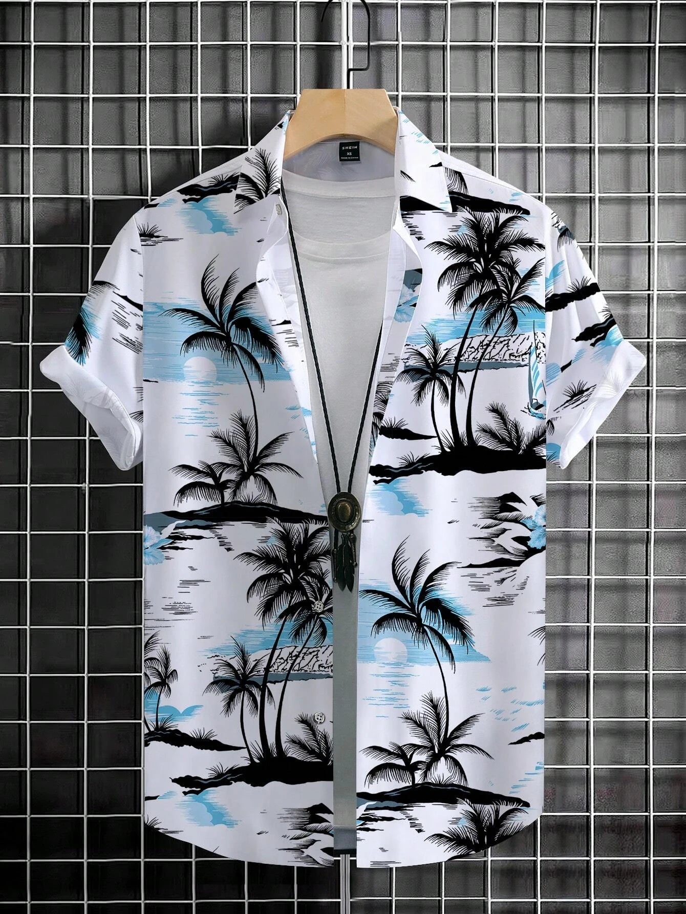 Polo Uomo Estiva | Stampa Tropicale & Maniche Corte con Risvolto