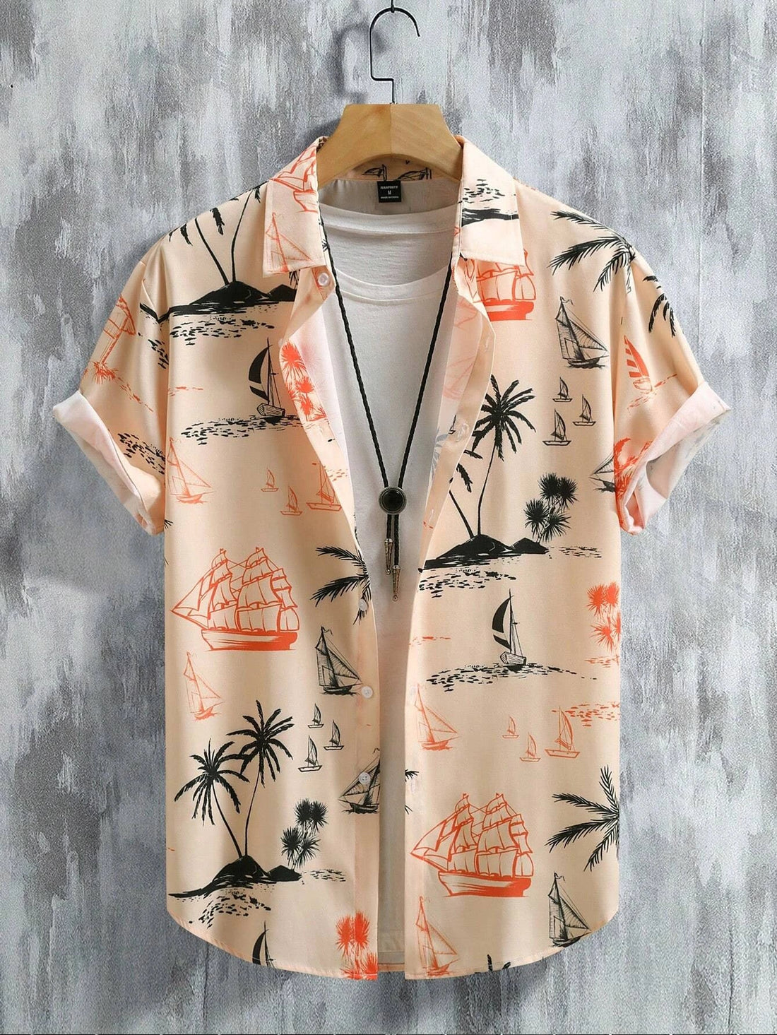 Polo Uomo Estiva | Stampa Tropicale & Maniche Corte con Risvolto