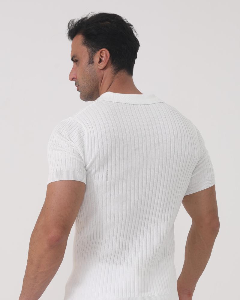 Polo Uomo | Maglia a coste & Vestibilità definita