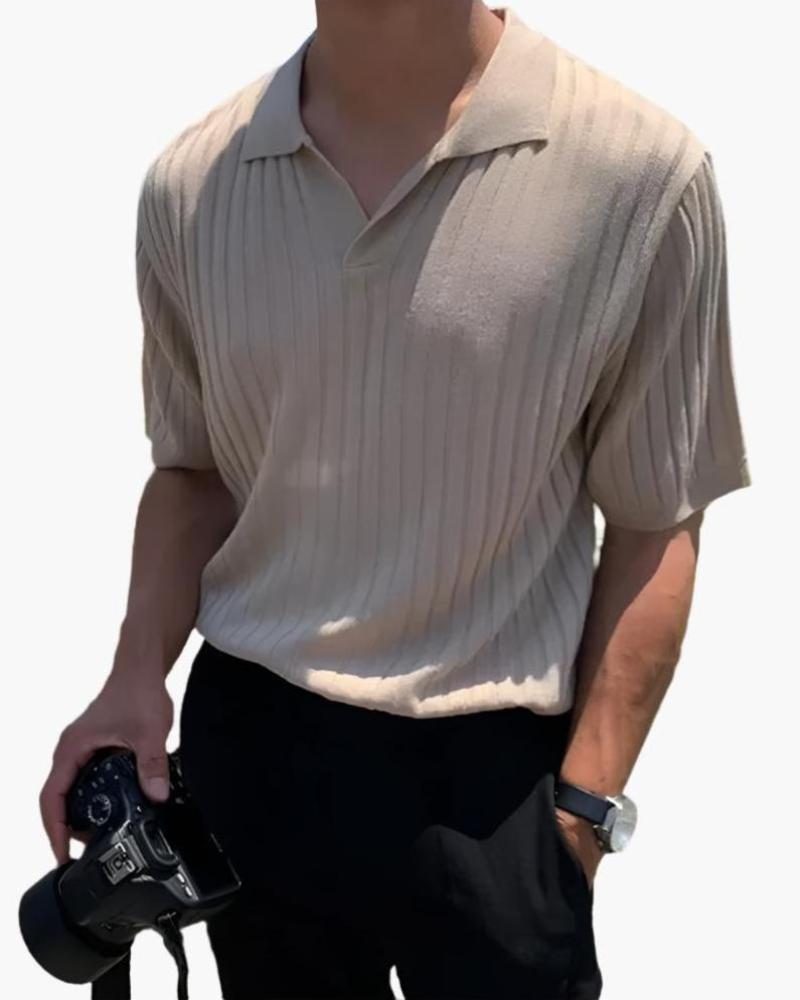 Polo Uomo | Maglia a coste & Vestibilità definita
