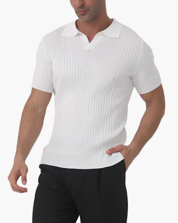 Polo Uomo | Maglia a coste & Vestibilità definita