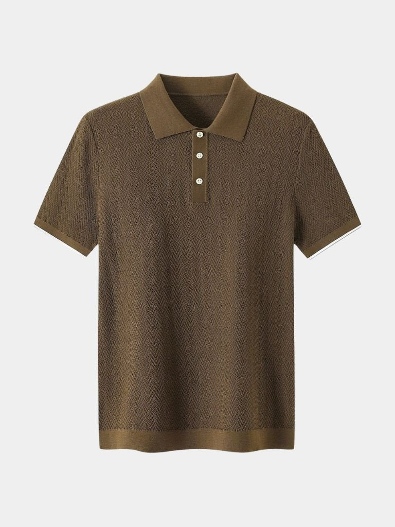 Keld | polo tricot brownston 0