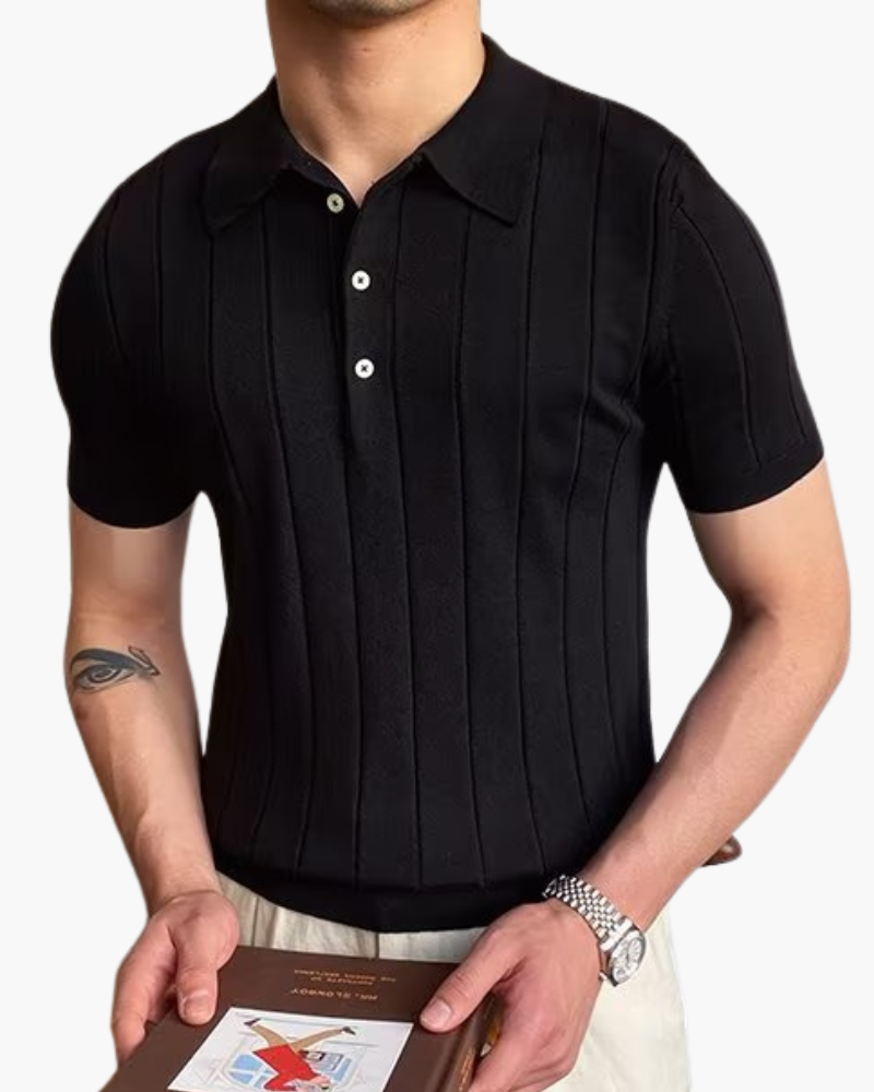 Polo Uomo | Righe verticali slancianti & Look smart immediato