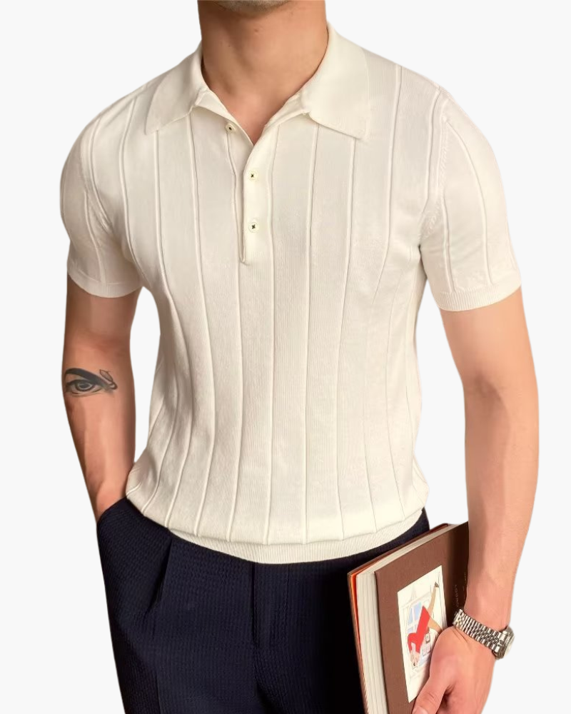 Polo Uomo | Righe verticali slancianti & Look smart immediato