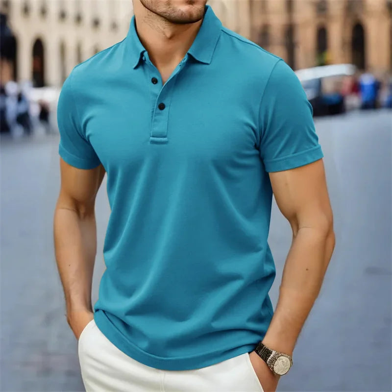 Polo in Cotone Liscio Uomo | Linea Pulita & Comfort Quotidiano