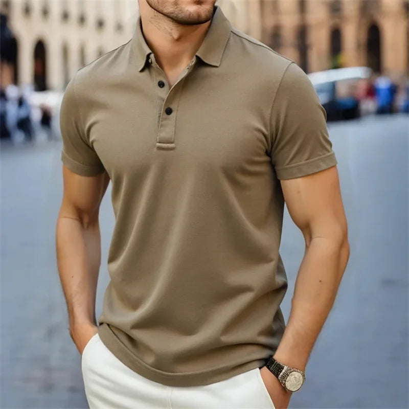 Polo in Cotone Liscio Uomo | Linea Pulita & Comfort Quotidiano