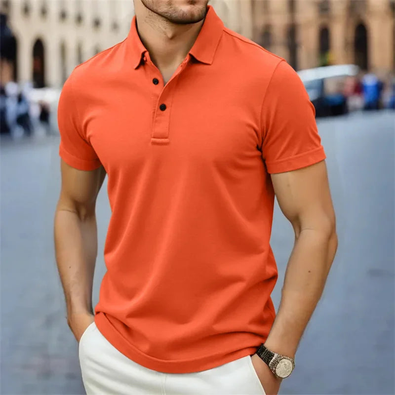 Polo in Cotone Liscio Uomo | Linea Pulita & Comfort Quotidiano