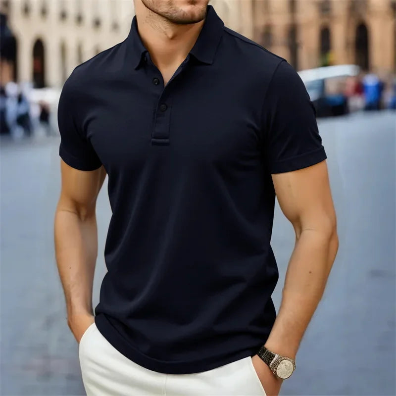 Polo in Cotone Liscio Uomo | Linea Pulita & Comfort Quotidiano