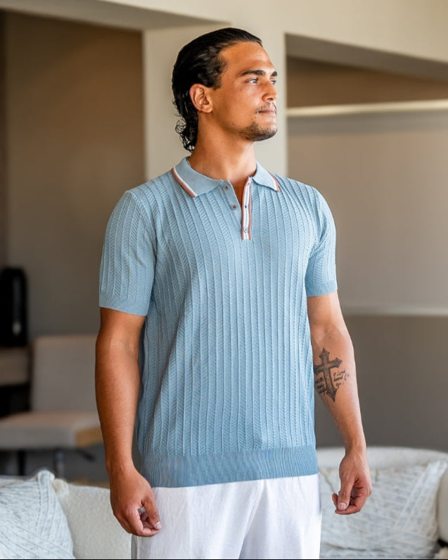Polo in Maglia Viscosa Mix | Vestibilità Slim Quotidiana 1