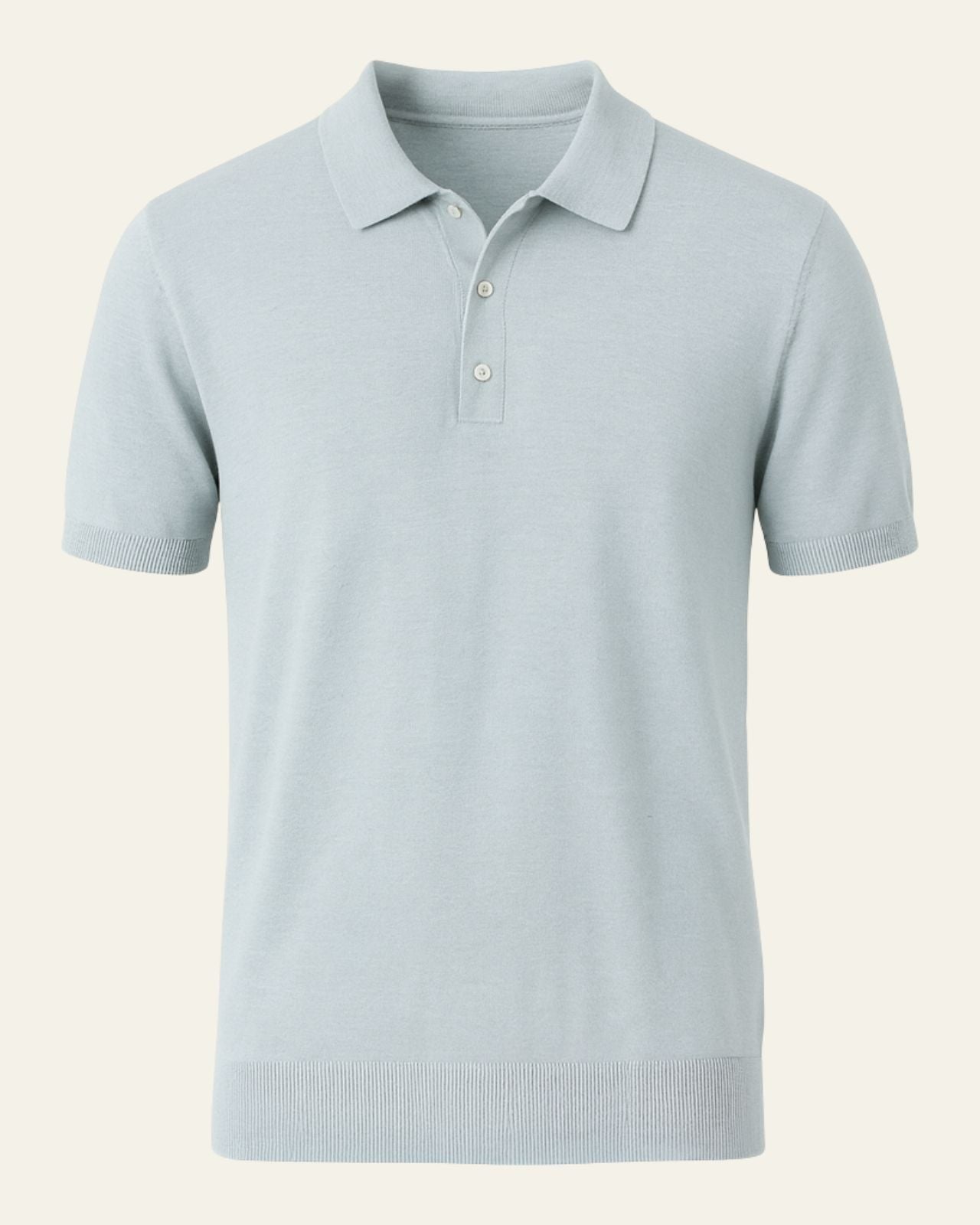 Polo Uomo in Cotone Lavorato a Maglia Sobrio Comfort Immediato 1