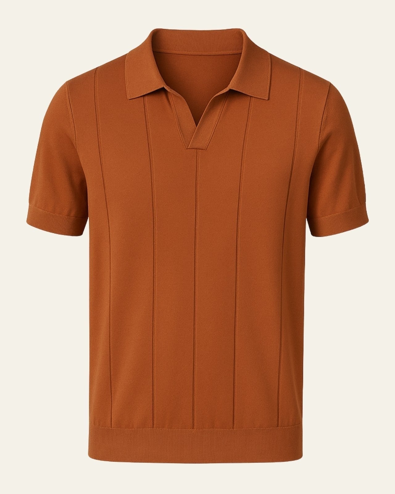 Polo Uomo in Cotone a Coste Casual Morbida Raffinata 4