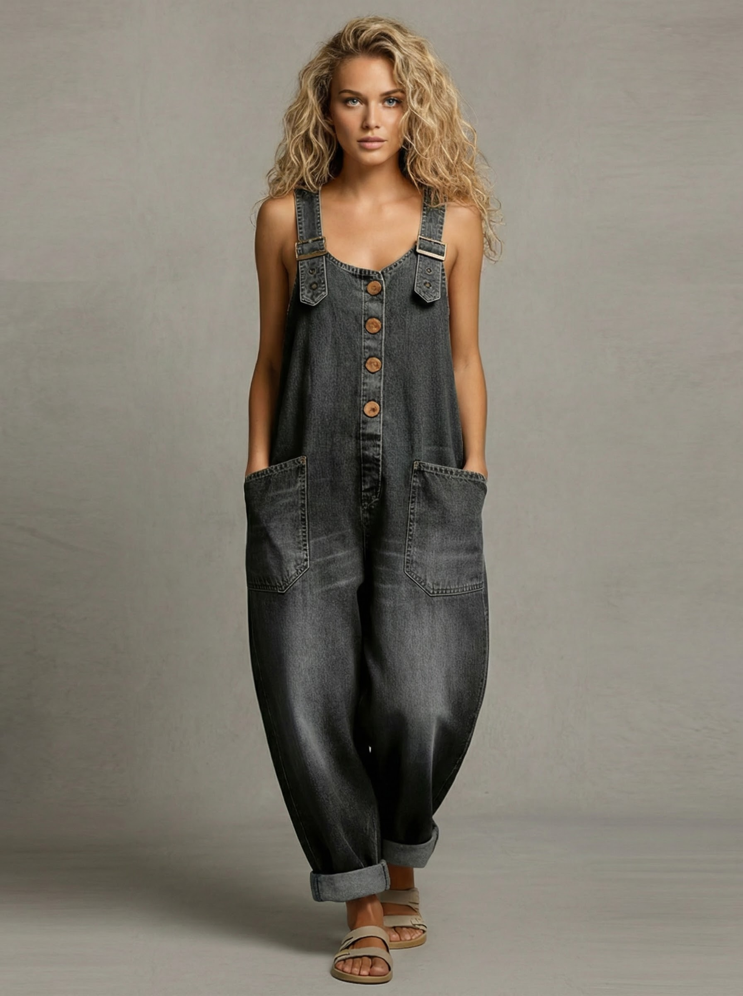 Salopette Casual Donna | Spalline regolabili & Tasche capienti