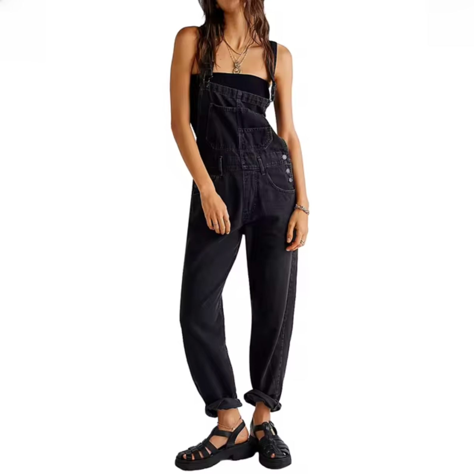 Salopette Donna in Denim | Vestibilità Baggy & Stile Street Vintage