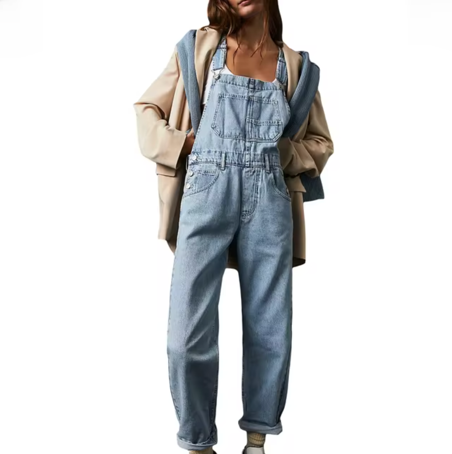 Salopette Donna in Denim | Vestibilità Baggy & Stile Street Vintage