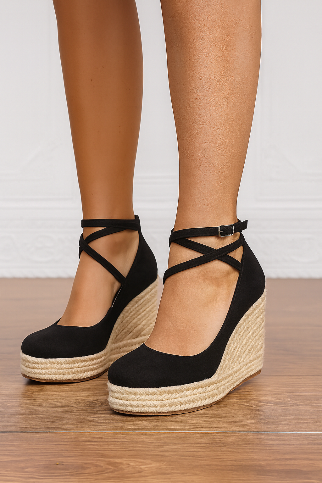 Sandali Bassi Donna | Zeppa Espadrille & Allacciatura alla Caviglia