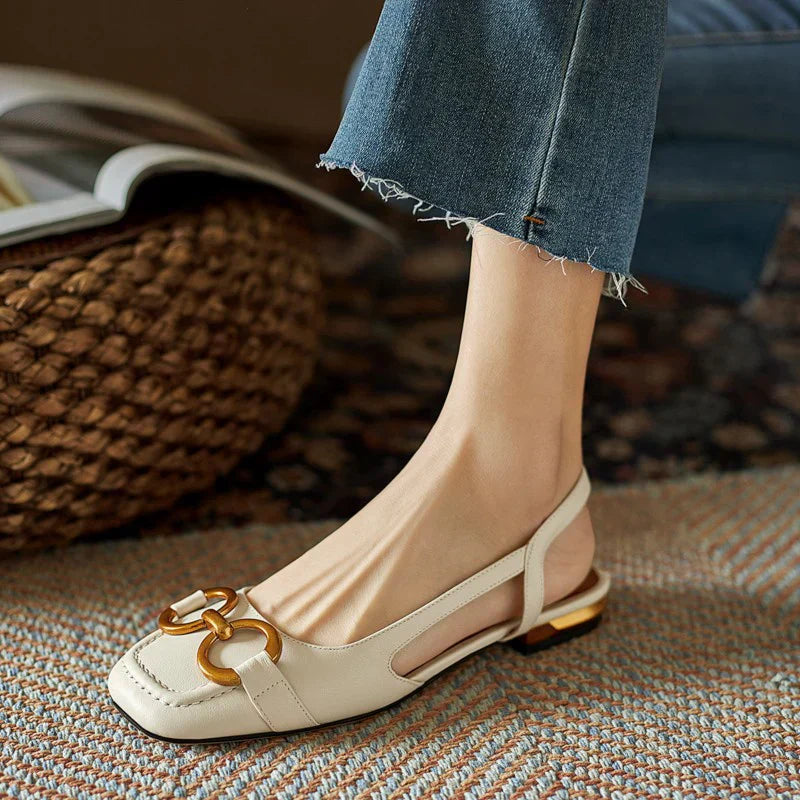 Sandali Comodi, Eleganti e Confortevoli Donna | Cinturino Slingback & Tacco Basso Stabile