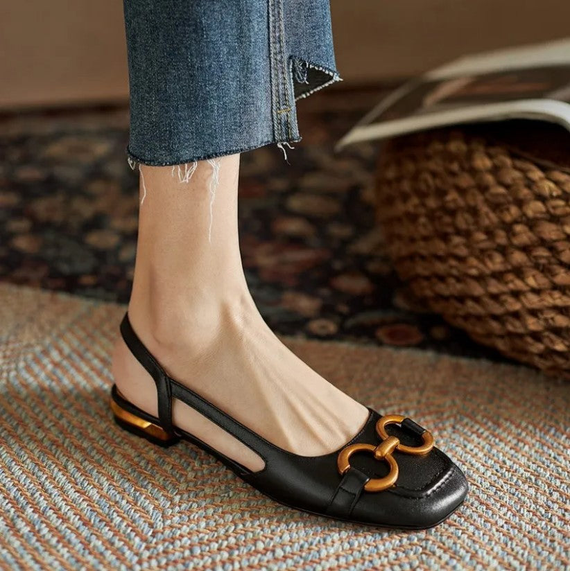 Sandali Comodi, Eleganti e Confortevoli Donna | Cinturino Slingback & Tacco Basso Stabile