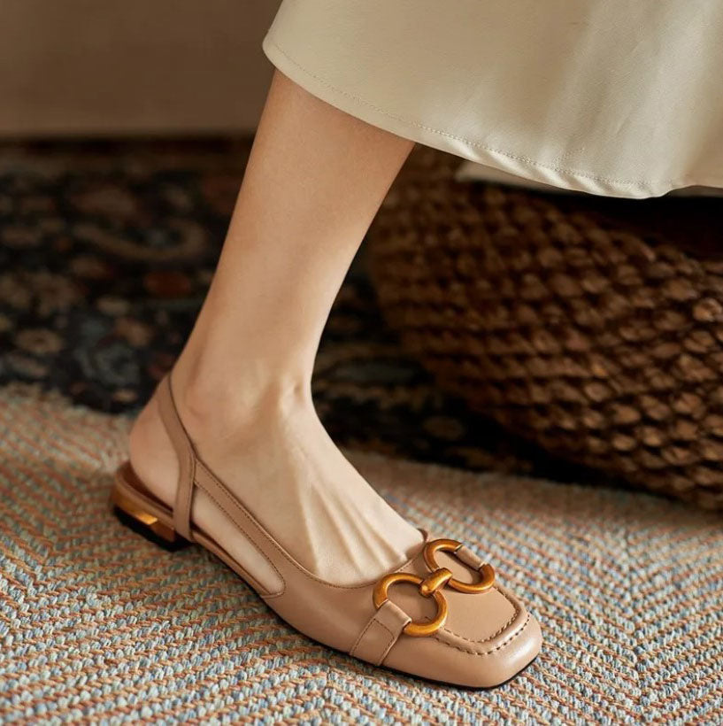 Sandali Comodi, Eleganti e Confortevoli Donna | Cinturino Slingback & Tacco Basso Stabile