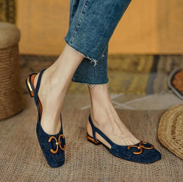 Sandali Comodi, Eleganti e Confortevoli Donna | Cinturino Slingback & Tacco Basso Stabile