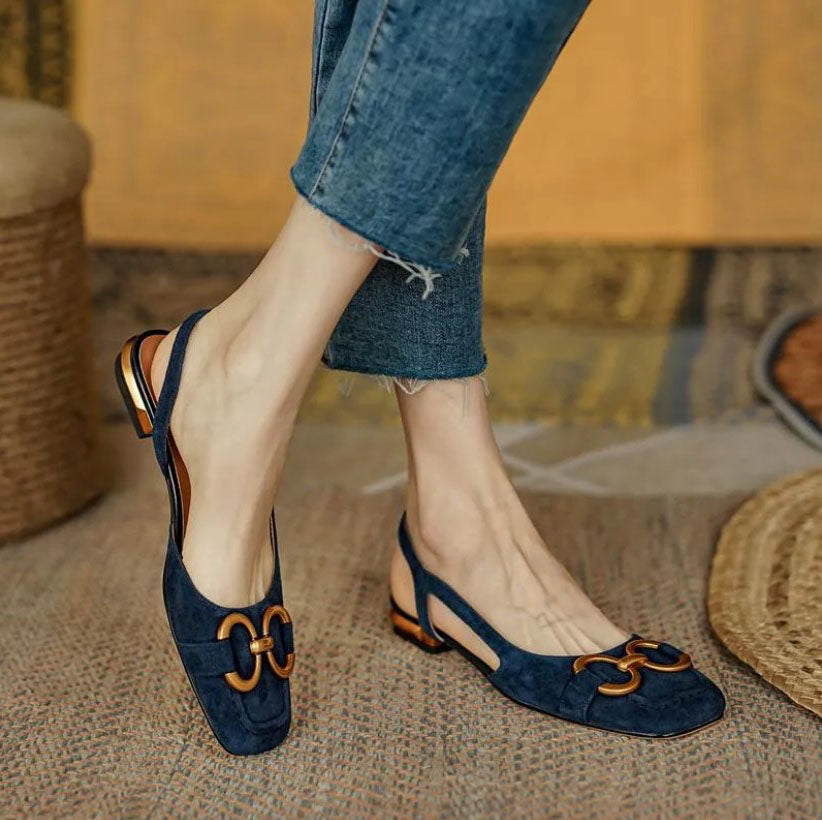 Sandali Comodi, Eleganti e Confortevoli Donna | Cinturino Slingback & Tacco Basso Stabile