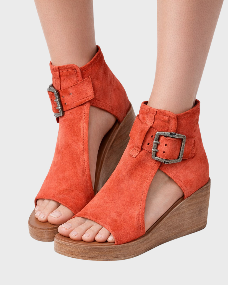 Sandali Donna | Con Zeppa & Fibbia Vintage per l'Estate
