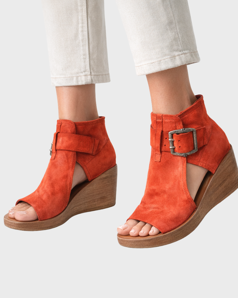 Sandali Donna | Con Zeppa & Fibbia Vintage per l'Estate