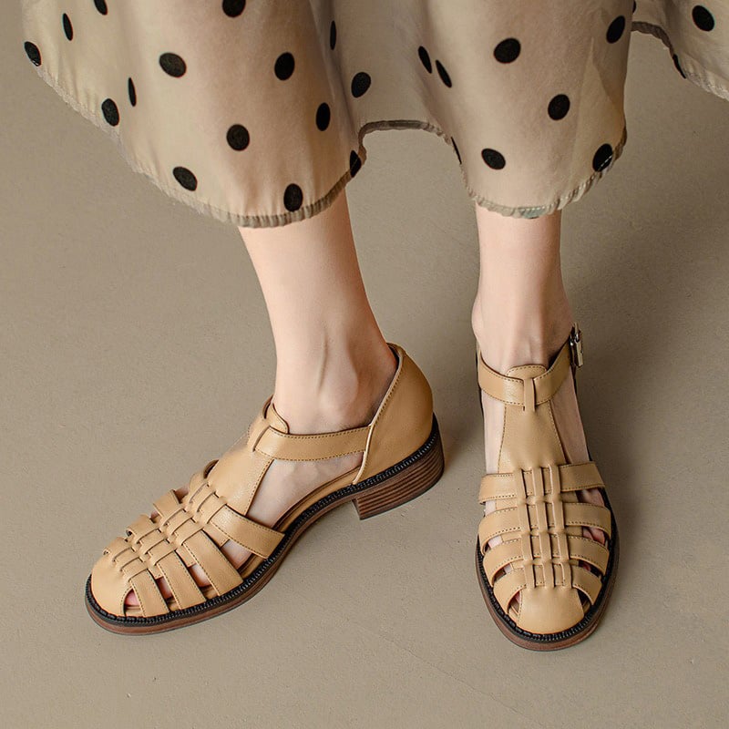 Sandali Donna | Design Gladiatore Intrecciato & Stile Romano Chic