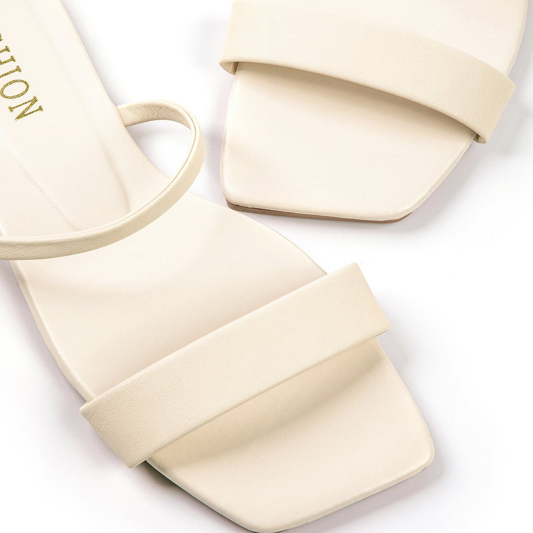 Sandali Donna | Doppia Fascia Minimal & Design Flat Chic