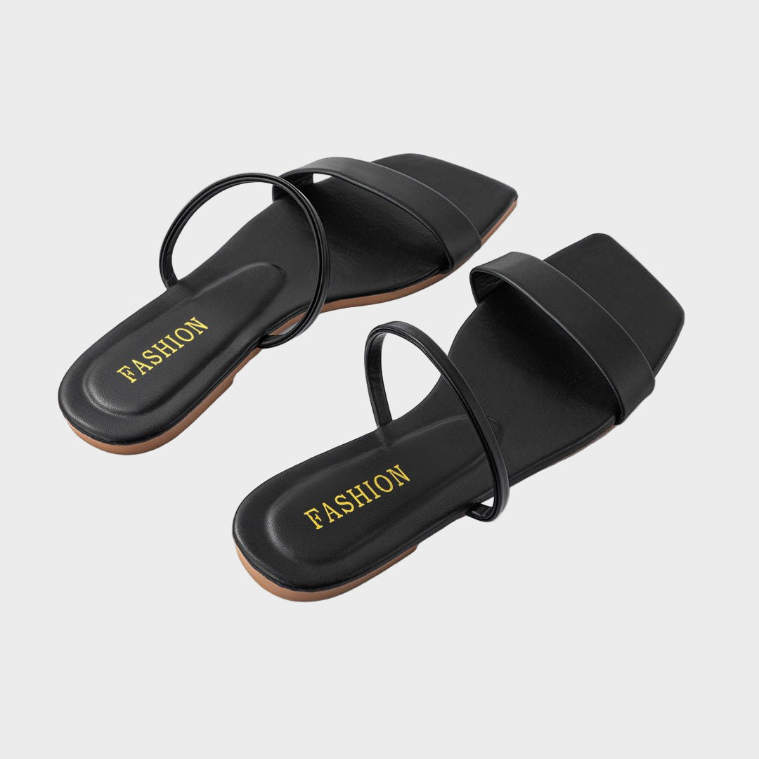 Sandali Donna | Doppia Fascia Minimal & Design Flat Chic