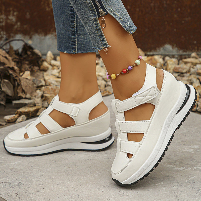 Sandali Donna | Platform con Chiusura a Strappo & Suola Rialzata