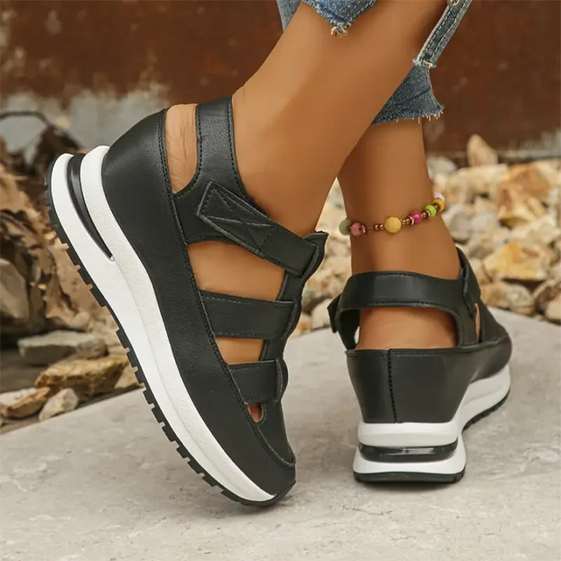 Sandali Donna | Platform con Chiusura a Strappo & Suola Rialzata