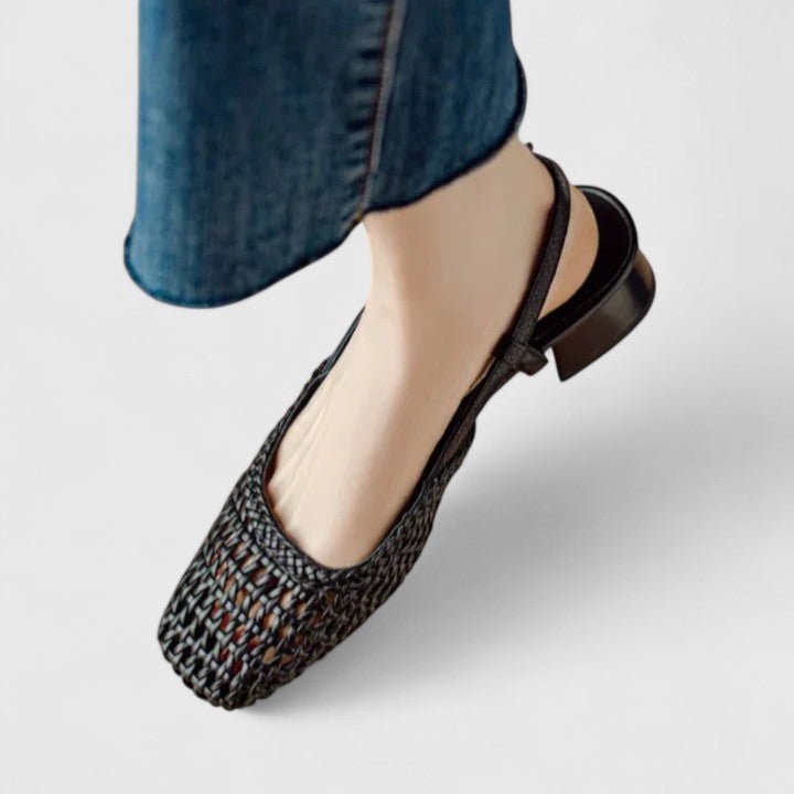Sandali Donna | Texture Intrecciata & Tacco Basso Chic