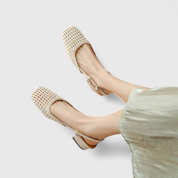 Sandali Donna | Texture Intrecciata & Tacco Basso Chic